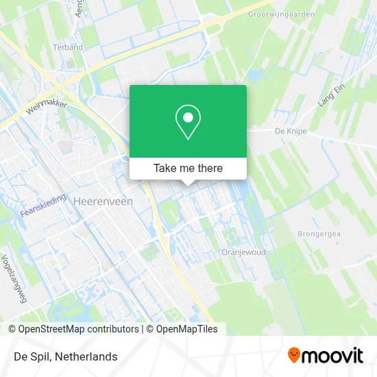 De Spil map