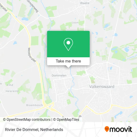 Rivier De Dommel map