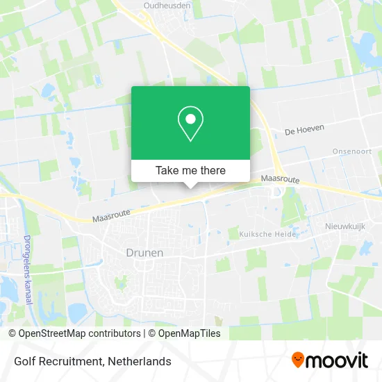 Golf Recruitment map