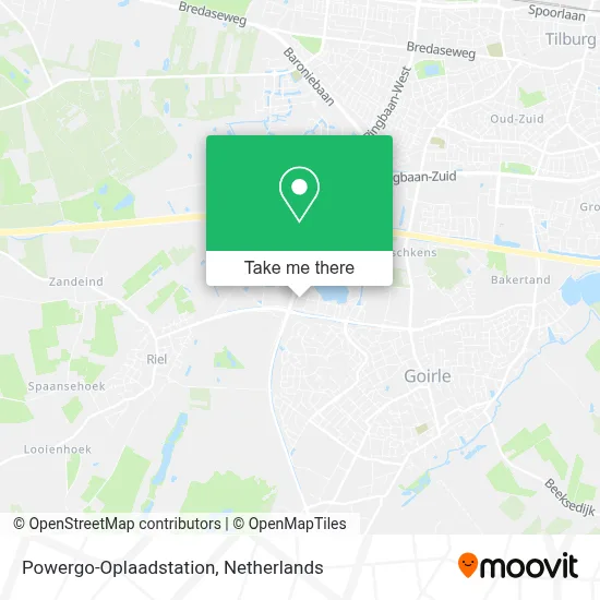 Powergo-Oplaadstation map