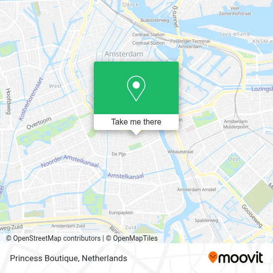 Princess Boutique map