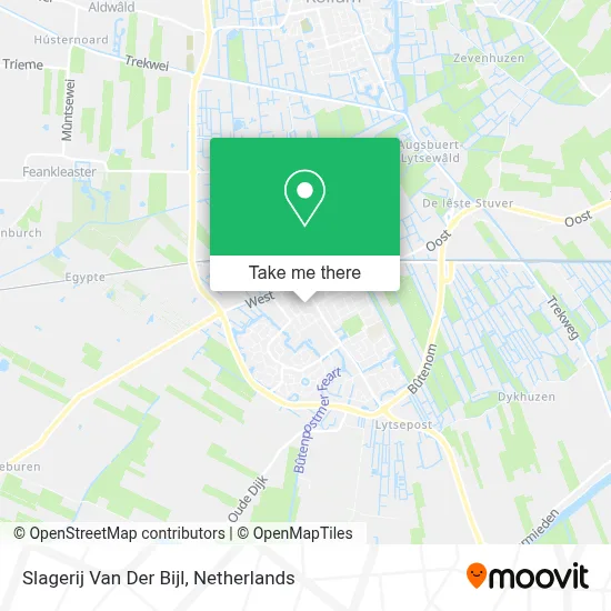 Slagerij Van Der Bijl map