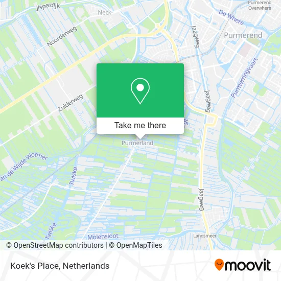 Koek's Place map
