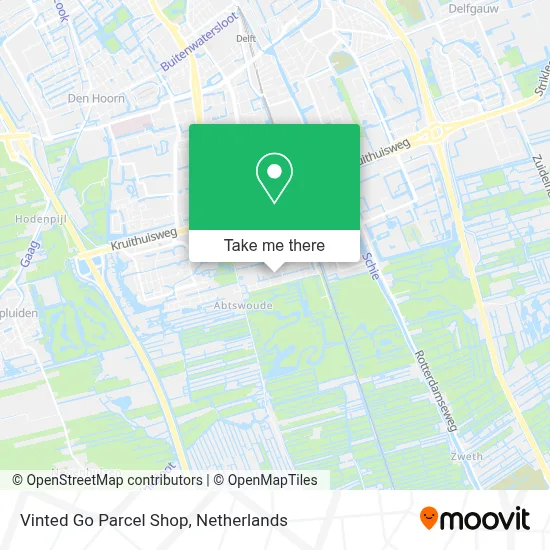 Vinted Go Parcel Shop Karte