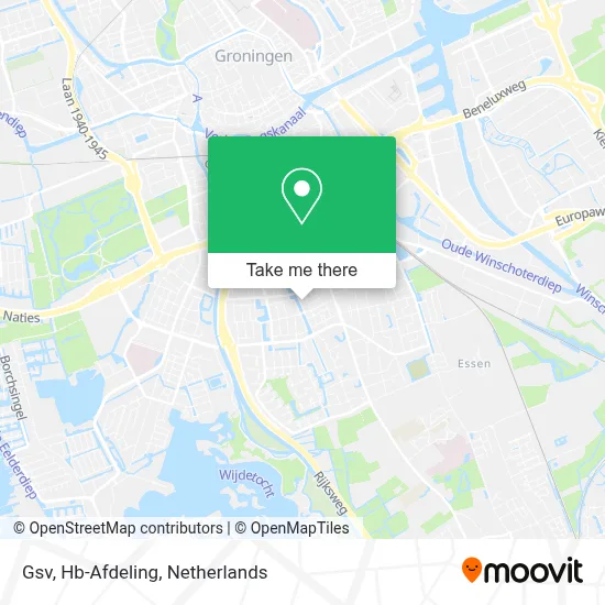 Gsv, Hb-Afdeling map