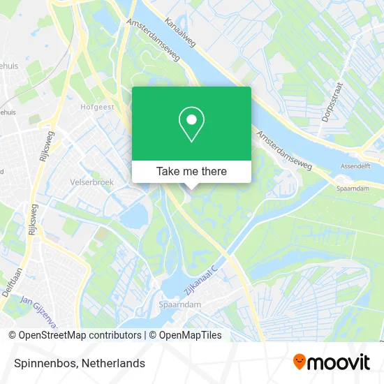Spinnenbos map