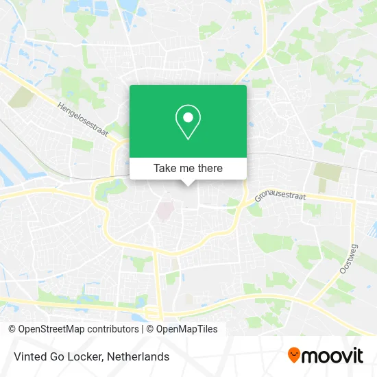 Vinted Go Locker map