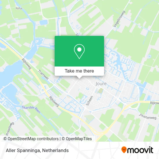 Aller Spanninga map