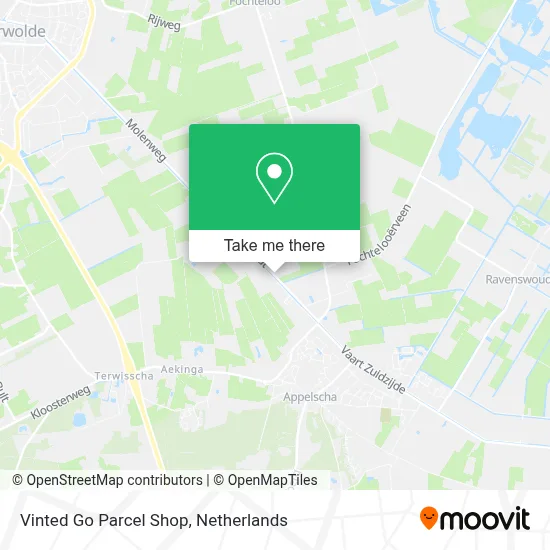 Vinted Go Parcel Shop Karte