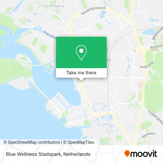 Blue Wellness Stadspark map