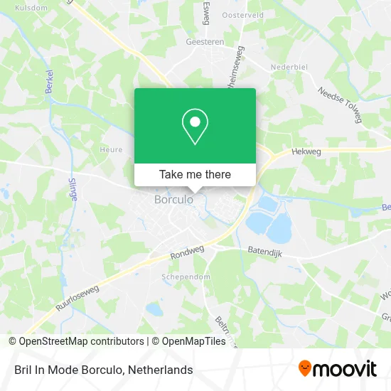 Bril In Mode Borculo map