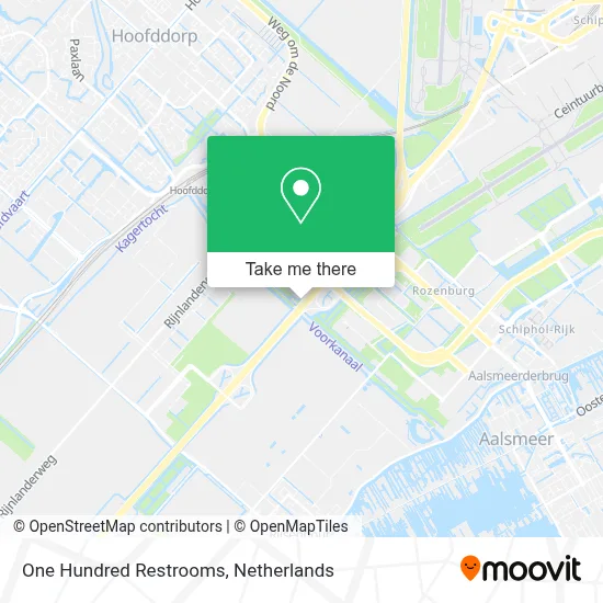 One Hundred Restrooms map