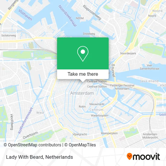 Lady With Beard map