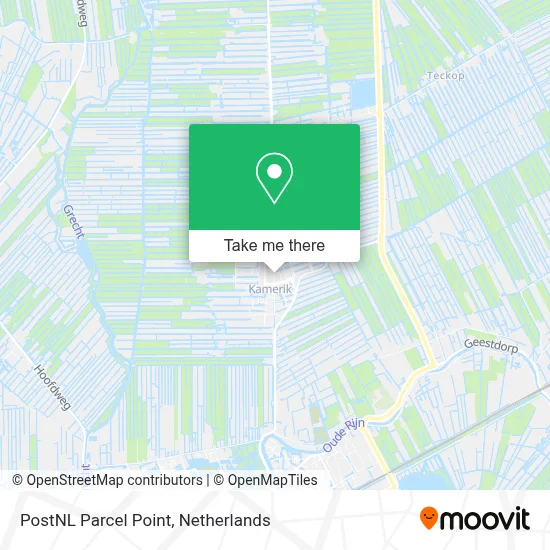 Postnl Pakketpunt map