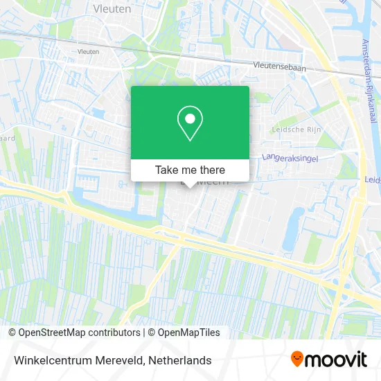 Winkelcentrum Mereveld map