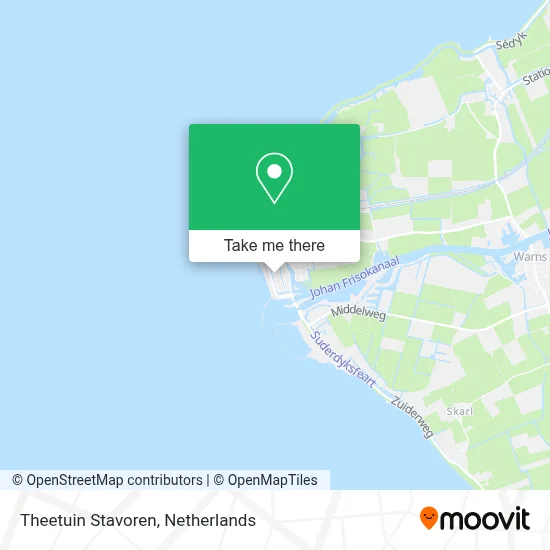 Theetuin Stavoren map