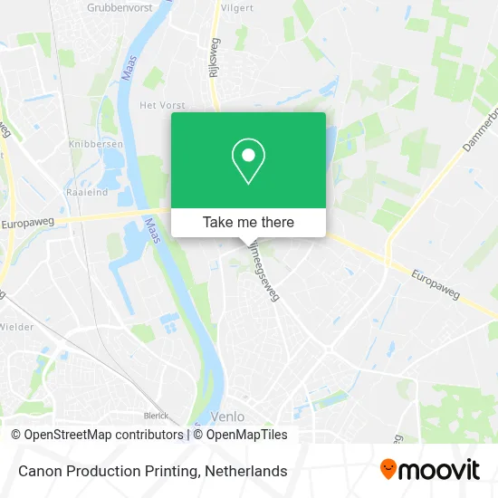 Canon Production Printing map