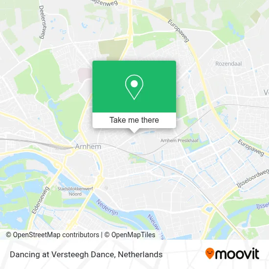 Dancing at Versteegh Dance map