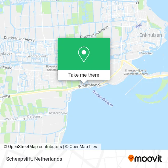 Scheepslift map