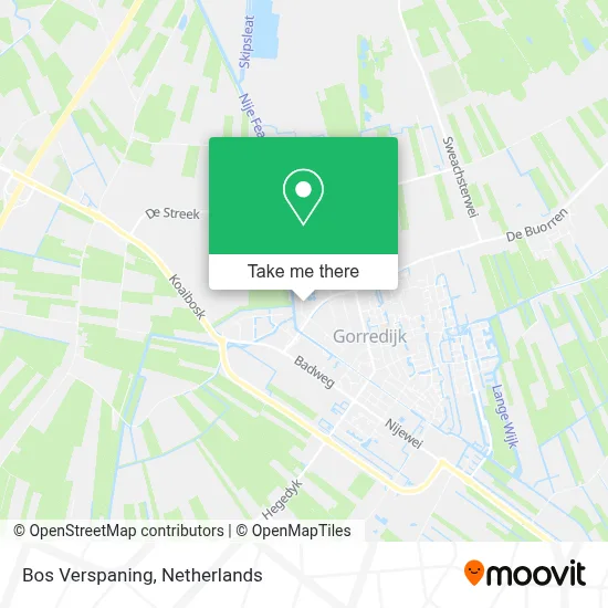 Bos Verspaning map