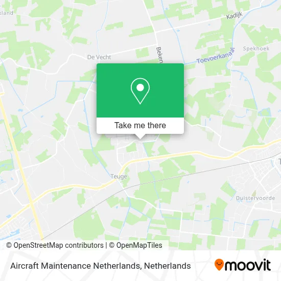 Aircraft Maintenance Netherlands map