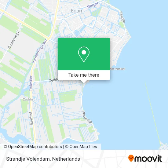 Strandje Volendam map