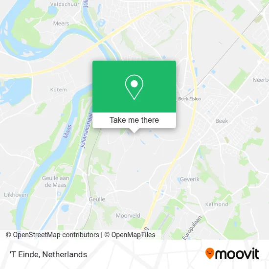 'T Einde map