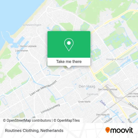 Routines Clothing map