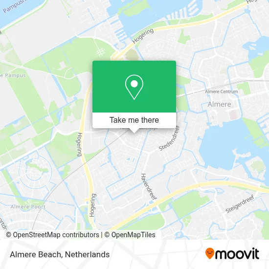 Almere Beach map