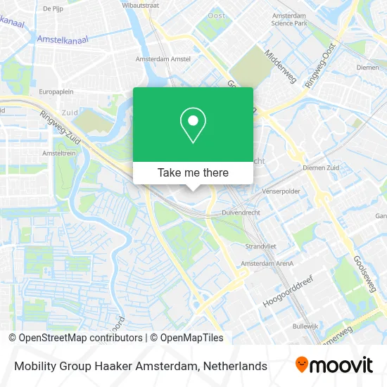 Mobility Group Haaker Amsterdam map
