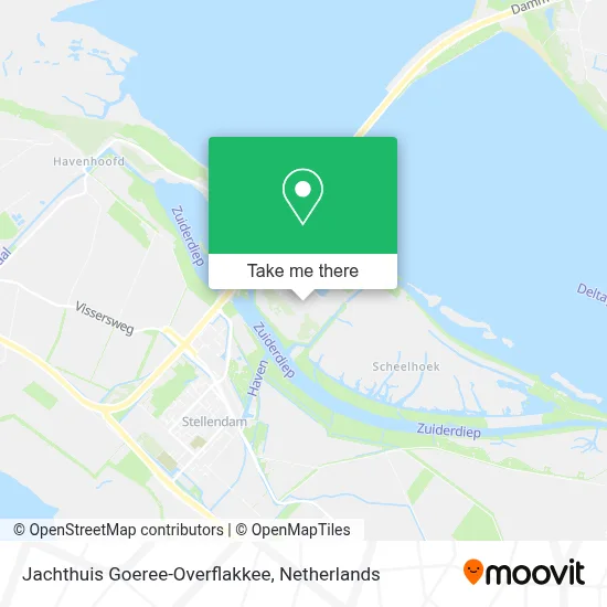 Jachthuis Goeree-Overflakkee map