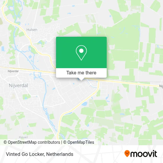 Vinted Go Locker map