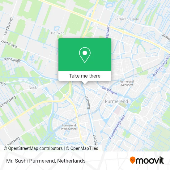 Mr. Sushi Purmerend map