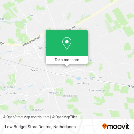 Low Budget Store Deurne map