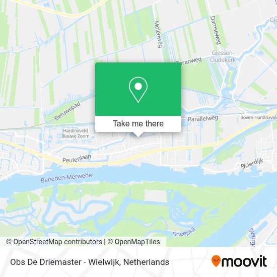 Obs De Driemaster - Wielwijk map