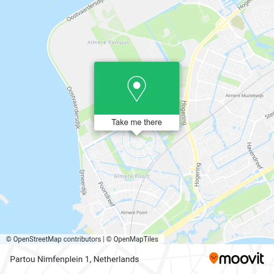 Partou Nimfenplein 1 map