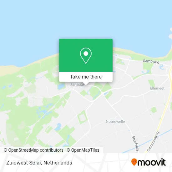 Zuidwest Solar map