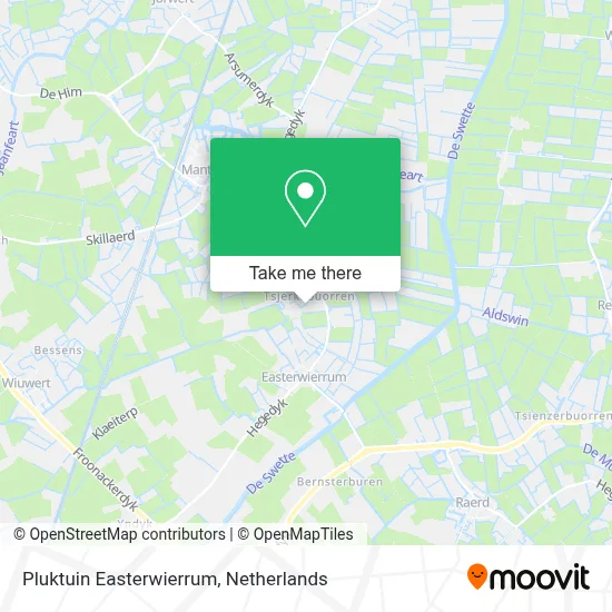 Pluktuin Easterwierrum map