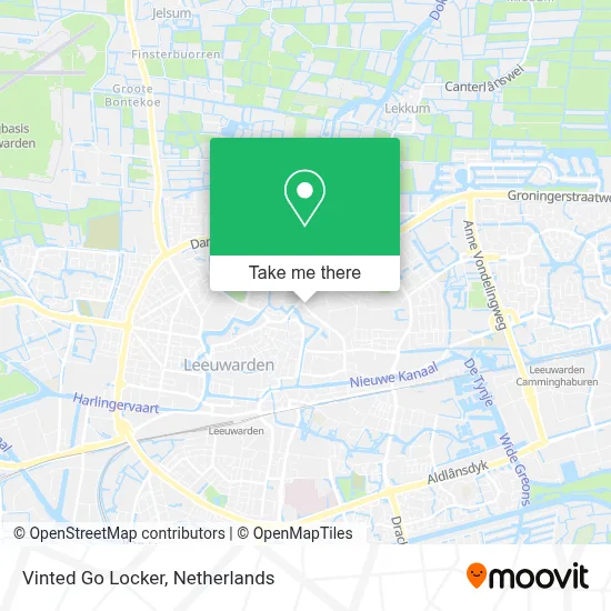 Vinted Go Locker map