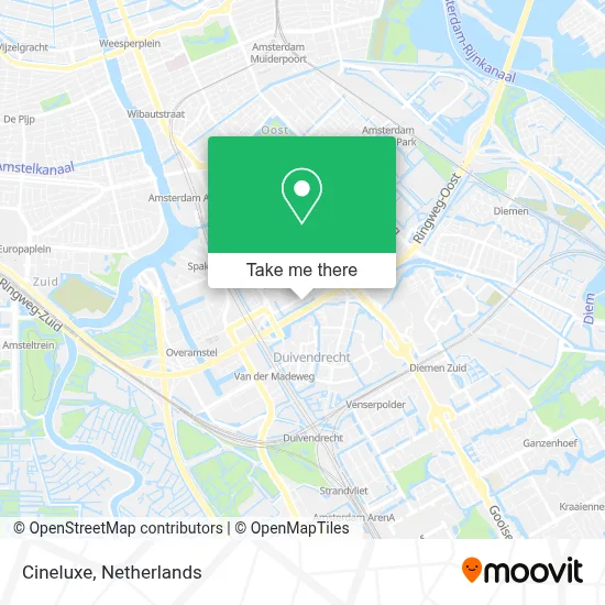 Cineluxe map