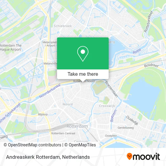 Andreaskerk Rotterdam map
