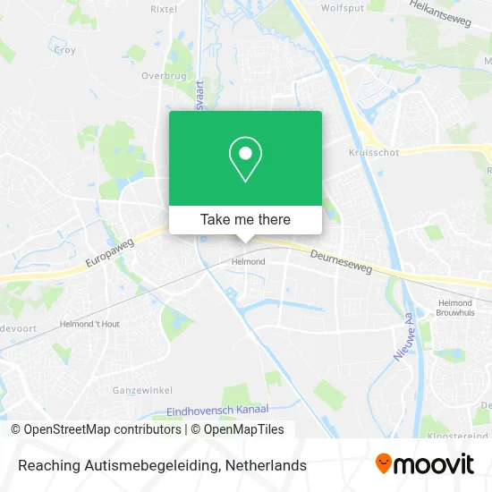Reaching Autismebegeleiding map