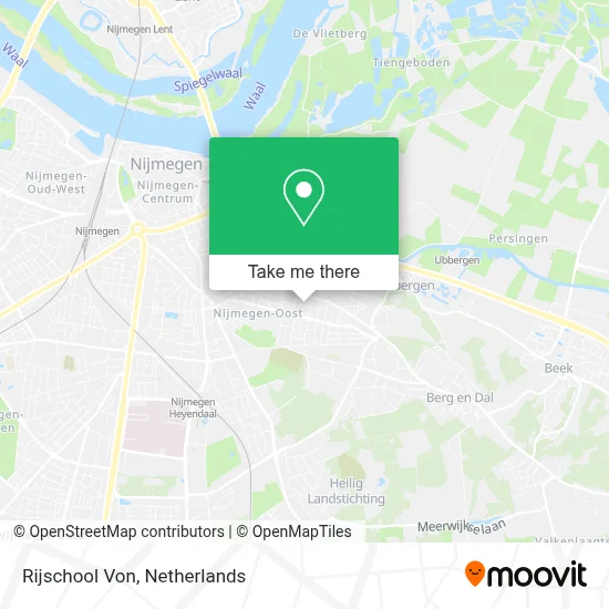 Rijschool Von map