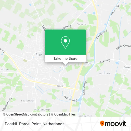 Postnl Pakketpunt map