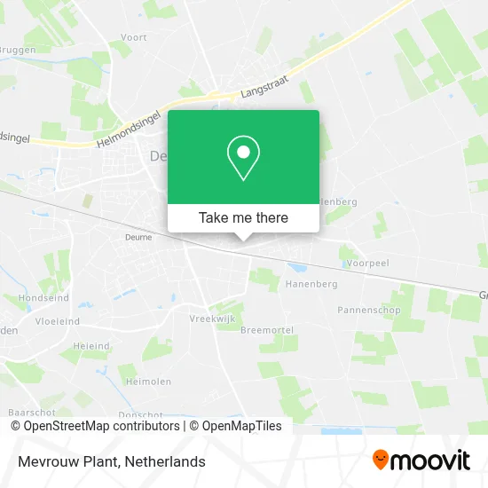 Mevrouw Plant map