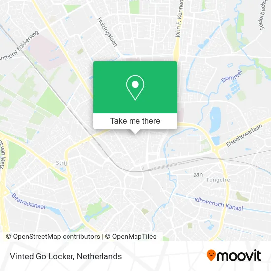 Vinted Go Locker map
