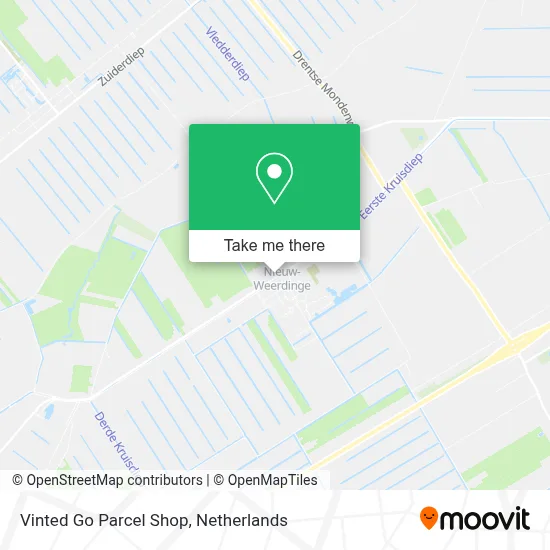 Vinted Go Parcel Shop map