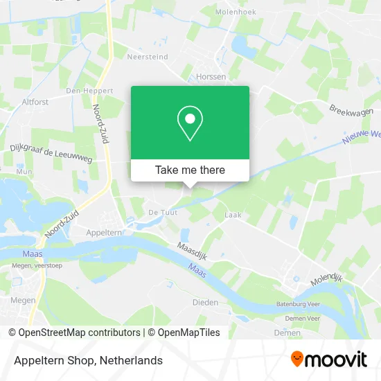 Appeltern Shop map