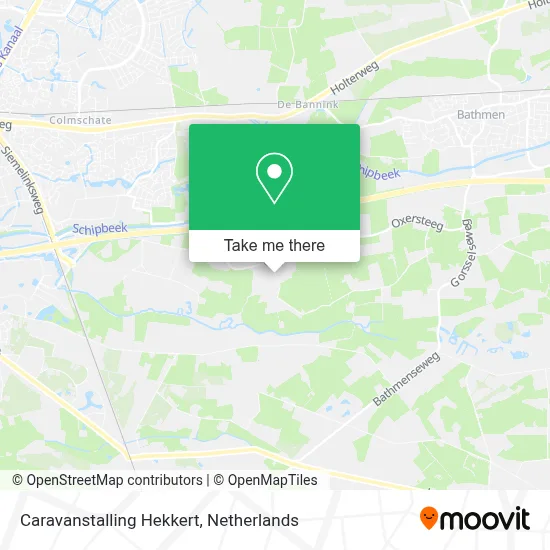 Caravanstalling Hekkert map