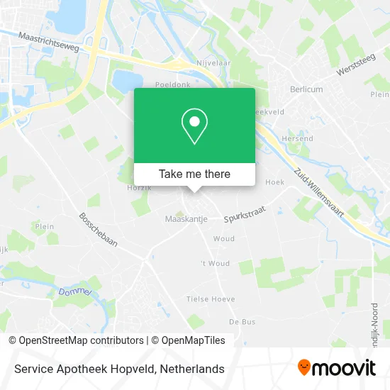 Service Apotheek Hopveld map